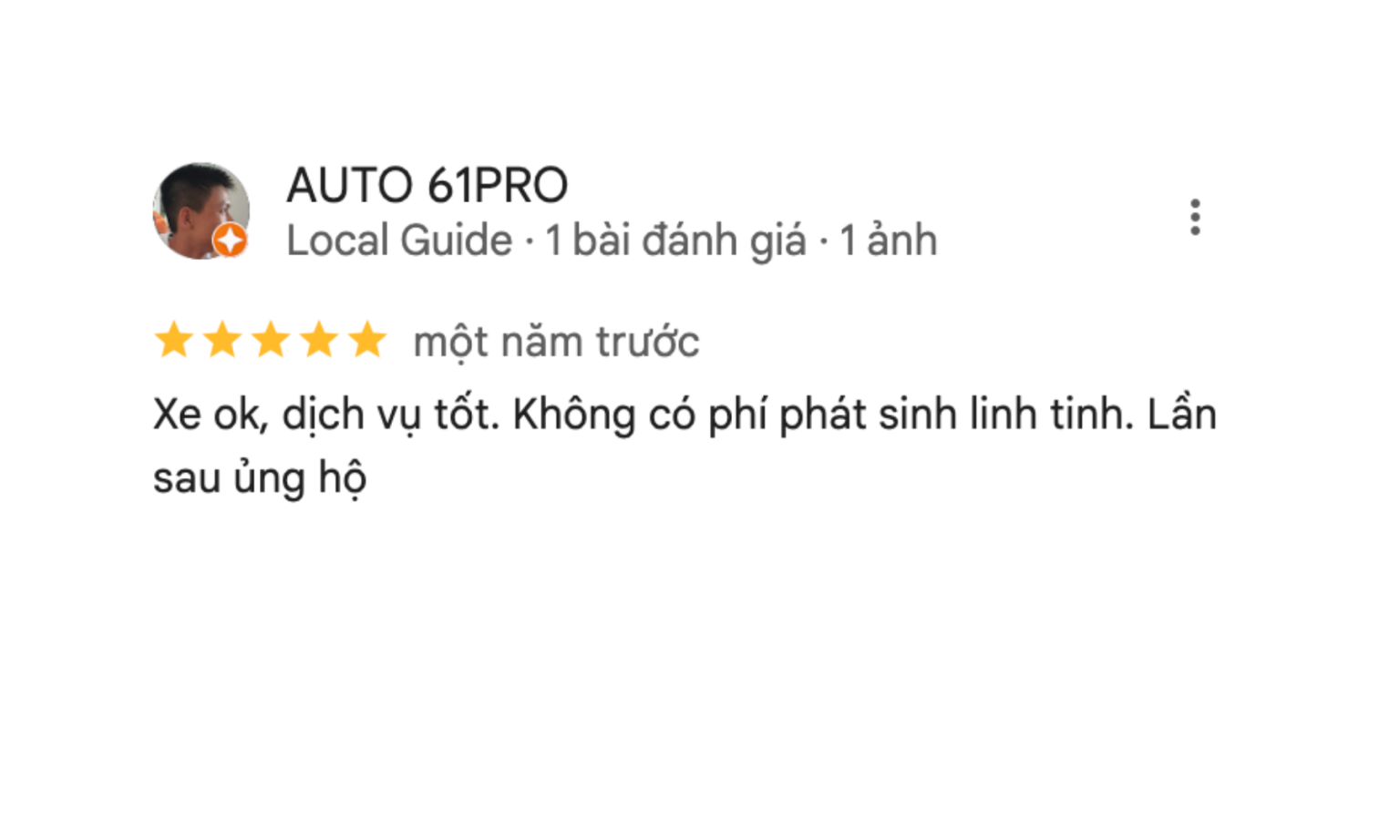 ảnh khách đánh giá dịch vụ 4