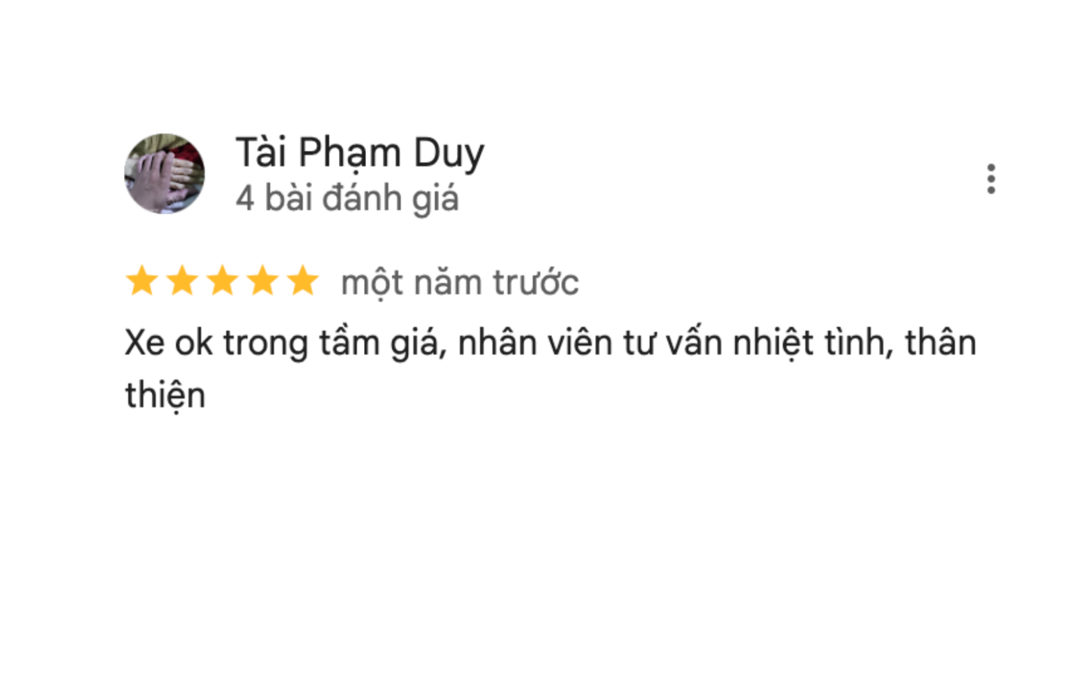 ảnh khách đánh giá dịch vụ 5