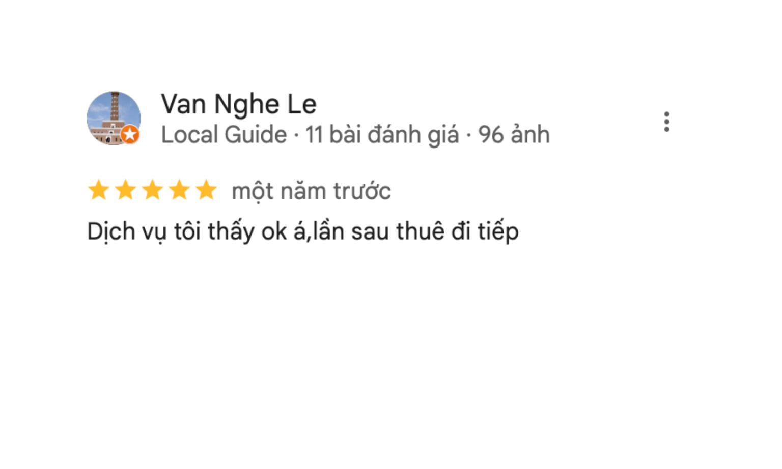 ảnh khách hàng đánh giá dịch vụ 6