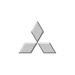 a white and grey logo